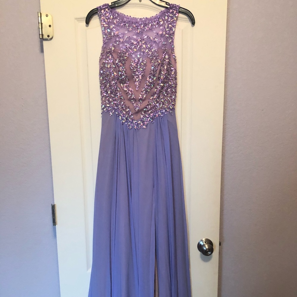 Light purple prom dress
